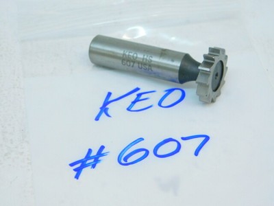 1/" x 3//8/" Staggered 10T Moon HSCO Cobalt Woodruff Keyseat Cutter Style 1208