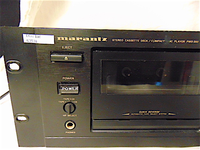Marantz Model PMD350U Professional Rack Mount Cassette Deck & CD Player - S3538x