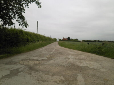 Photo 6x4 Track to Lowfields Farm Welbourn  c2009
