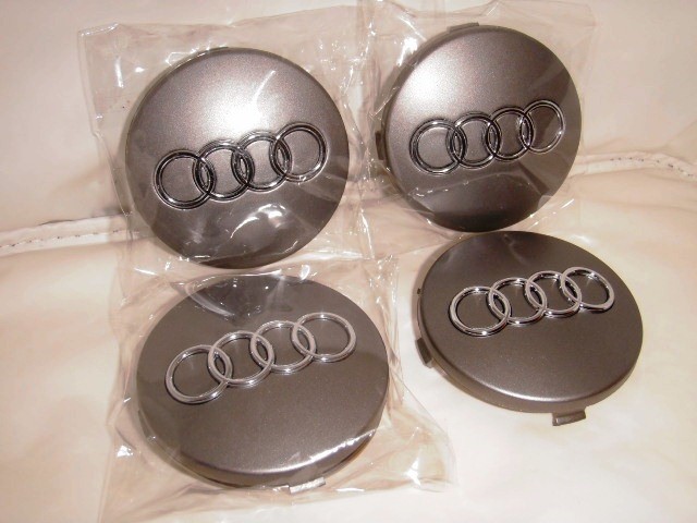 4 x Audi Schwarz Nabendeckel Felgendeckel 69mm für A3