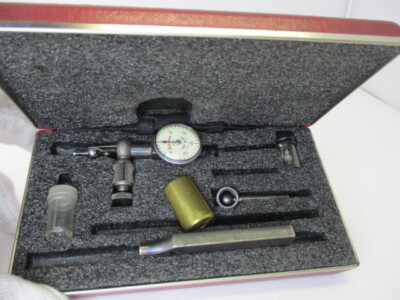 STARRETT # 711 Dial Indicator SET, .001'', Last Word, Case, Mounts, No Scribes EC