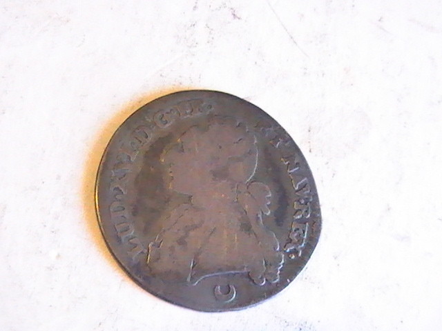 FRANCE LUD.  ECU LOUIS XVI 1779 COIN  22MM