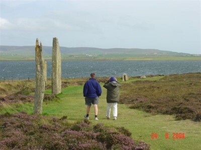 Photo 6x4 Ring of Brodgar, Orkney Stenness/HY3013 Taken on a very windy  c2004