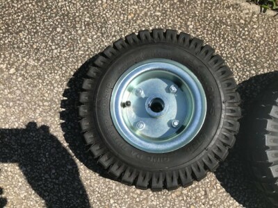 NEW GO KART 5'' KNOBBY REAR TIRE, TUBE, HUB AND RIMS