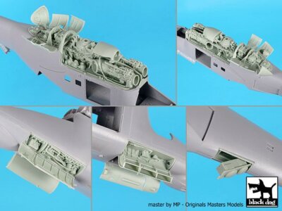Black Dog 1/48 Mil Mi-24 Hind Helicopter Big Detail Set (for Zvezda kit) A48148