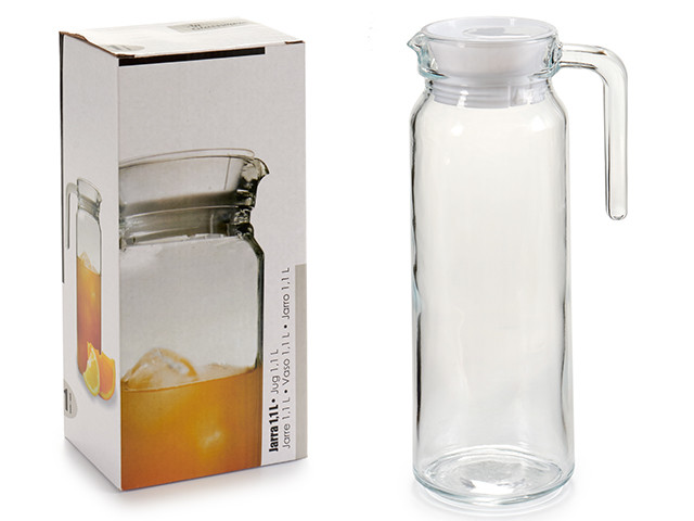 Giara Caraffa In Vetro Da 1 Litro Brocca Acqua Vino Bevande Cucina Idea