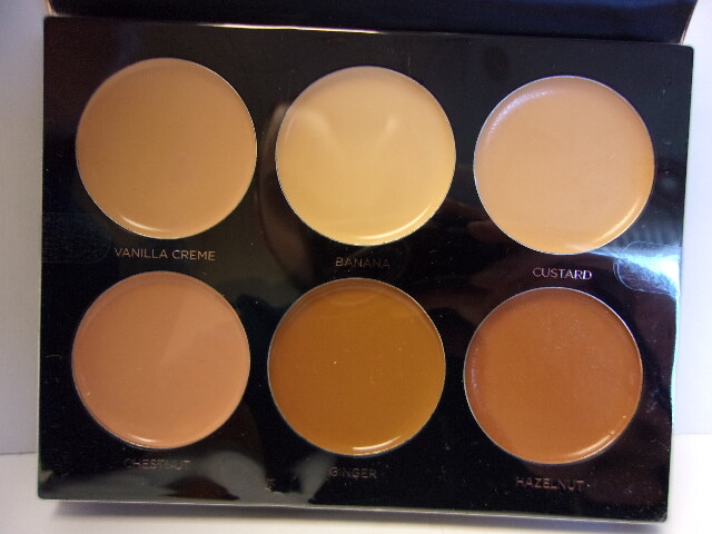 Profusion Under Eye Conceal/Concealer Palette 6 Shades Vanilla Cream Ginger #545