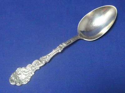 Antique Cambridge Silver 1909 AMERICAN BEAUTY ROSE Teaspoon 6 Set of 6