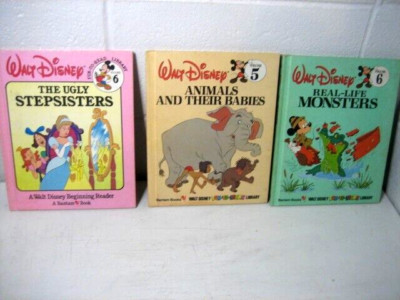 walt disney fun to read/learn library 3 each