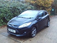 2012 Ford Fiesta 1.6 Zetec S 3dr Black 78k Miles Years MOT Warranty HATCHBACK Pe