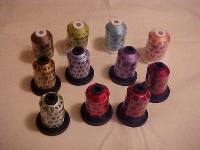 11 Robison-Anton Textile Co Spools Rayon Thread Asst Colors NEW