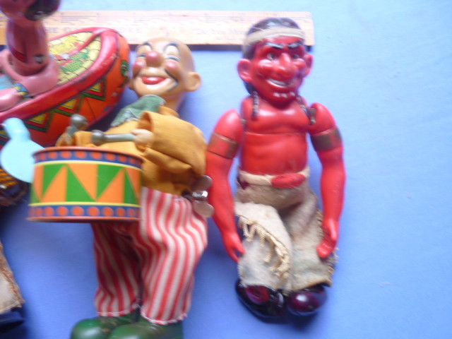 Five Vintage Wind Up Toys From the 1950's