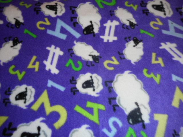 MadieBs Counting Sheep Fleece Blanket Toddler or Baby 30 x 36 inches