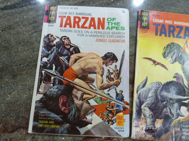 VINTAGE TARZAN  COMIC BOOK LOT. 4- MISC. DC COMICS AND GOLD KEY, 1964,70,72
