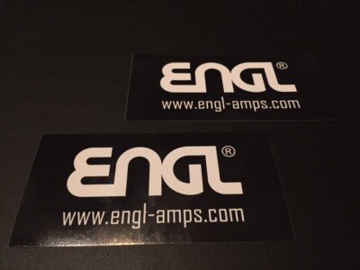 ENGL Guitar Amplifiers 2pc Black Sticker Set 