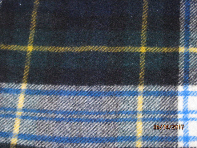 VINTAGE HEBRIDEAN PURE NEW WOOL BLANKET 59X49