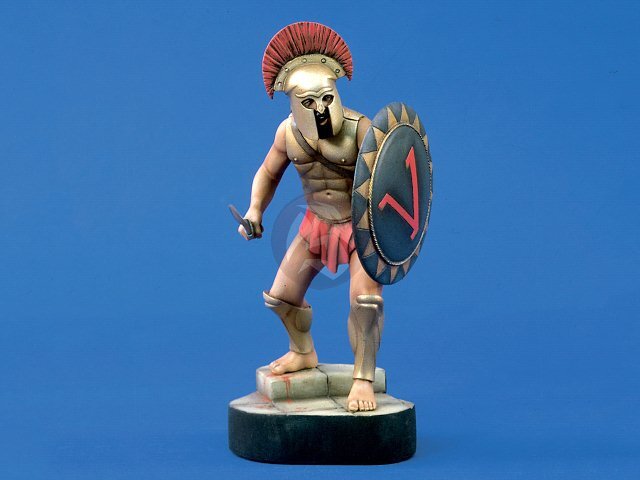 Verlinden 120mm (1/16) Spartan Warrior with Xiphos Sword, Helmet and Shield 943