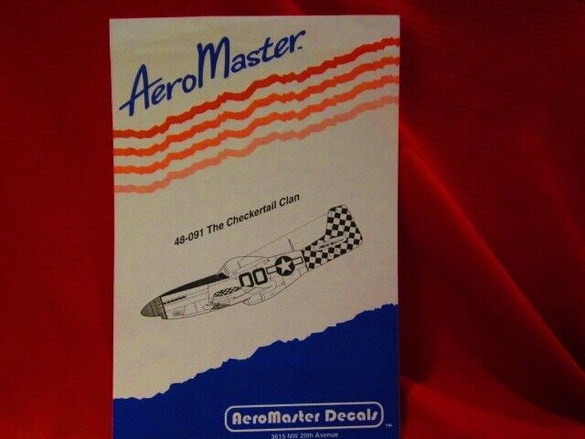 1/48 AeroMaster 48-091 Decal P-51DThe Checkertail Clan 325th FG  22Y1