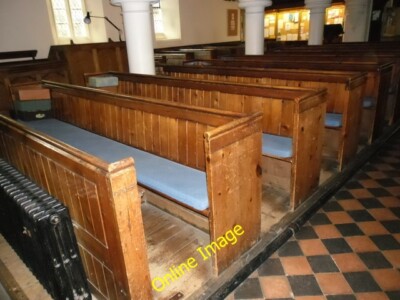 Photo 6x4 Elstead, St James: pews  c2012