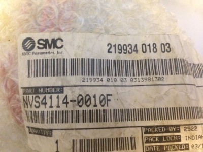 SMC NVS4114-0010F XI SOLENOID VALVE .