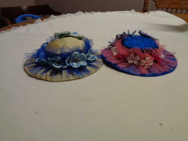 VINTAGE PIN CUSHION SILK, FLOWER & LACE HATS