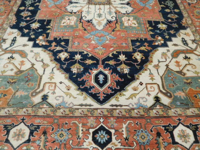 SUPER FINE VE DY KARACHEH KAZAK SERAPI HERIZ 9x12  CAUCASIAN AREA RUG
