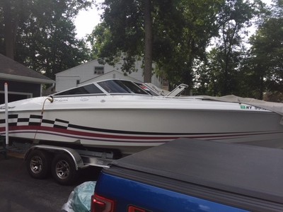 1999 powerquest 280 silencer stepped hull 502 mag EFi