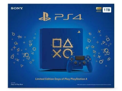 Sony PlayStation 4 SLIM 1TB Console - Days of Play Blue Sony PlayStation 4 SLIM 1TB Console - Days of Play Blue