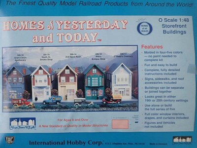 IHC ''HOMES YESTERDAY & TODAY'' O SCALE KIT #300-16 Antique Shop NIB MADE DENMARK
