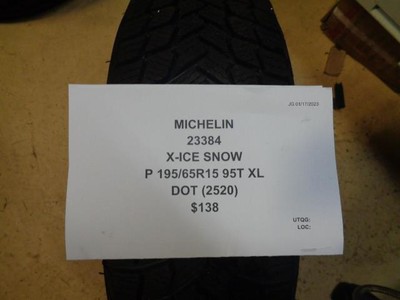 1 MICHELIN X-ICE SNOW P 195 65 15 95T XL TIRE 23384 BQ1