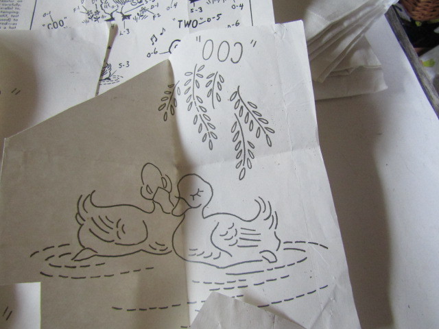 Vintage Transfer Pattern A Ducky Romance