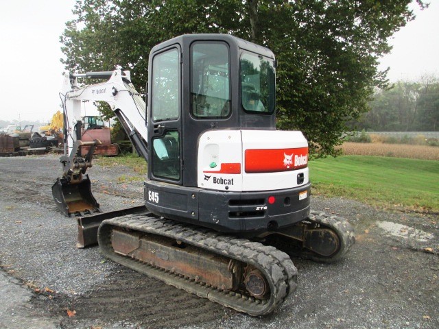 2015 Bobcat E45 Hydraulic Excavator, Full Cab, AC, Hydraulic Thumb, 1511 Hours