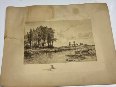Ernest C. Rost ? Etching Albert Fries 1895 New York