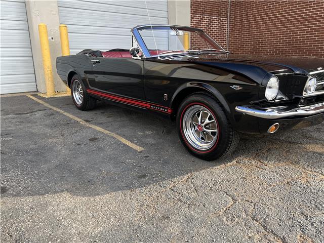 Owner 1965 Ford Mustang Gt Convertible Raven Black red deluxe interior