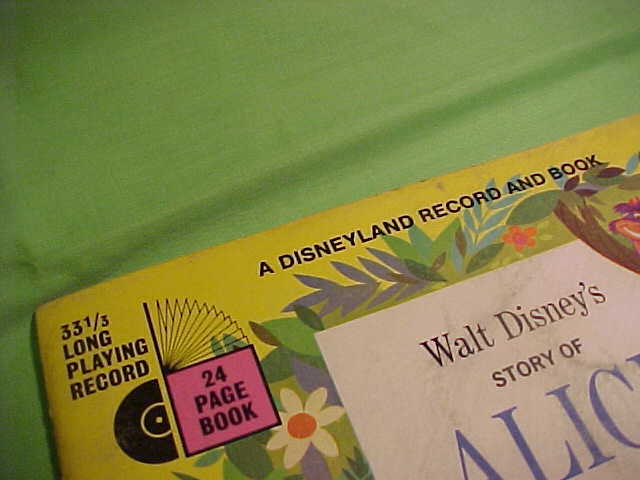 Walt Disney's Story Of Alice In Wonderland - 24 Page Read-Along Book And Record