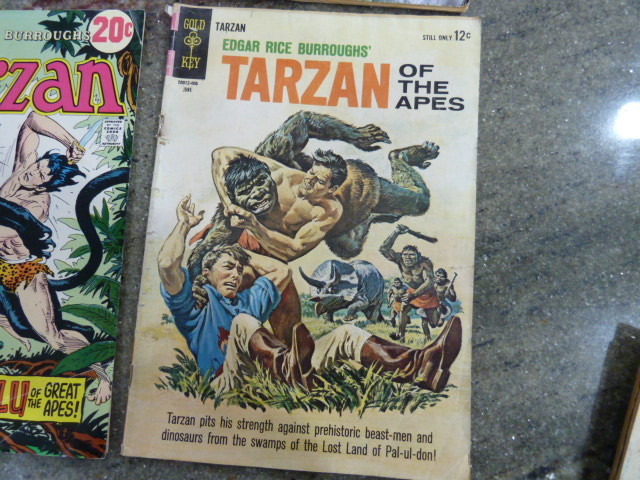 VINTAGE TARZAN  COMIC BOOK LOT. 4- MISC. DC COMICS AND GOLD KEY, 1964,70,72