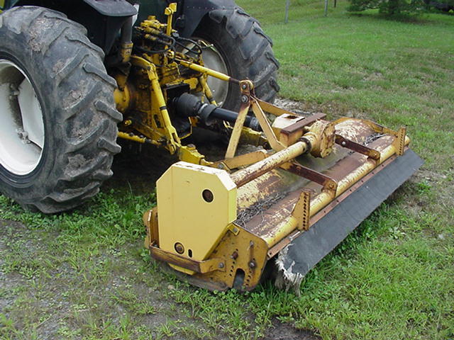 2003 NEW HOLLAND TN65D BATWING MOWER W/ REAR FLAIL