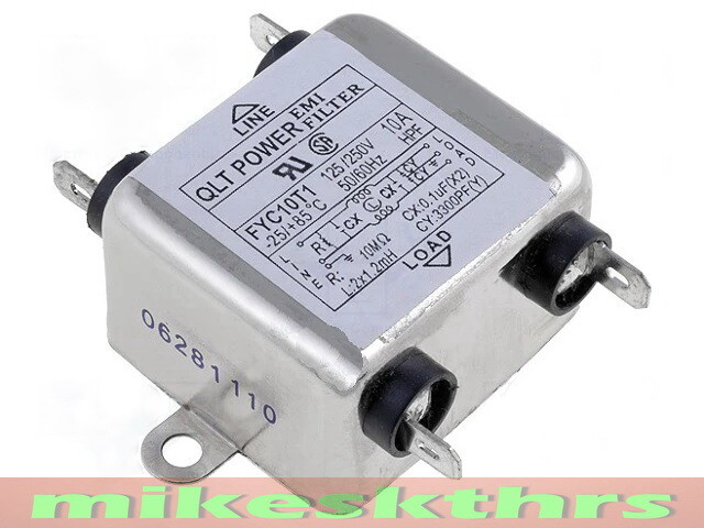 F.118  Netzfilter EntstÃ¶Rfilter 10a 125 / 250v Filter Emi Filter