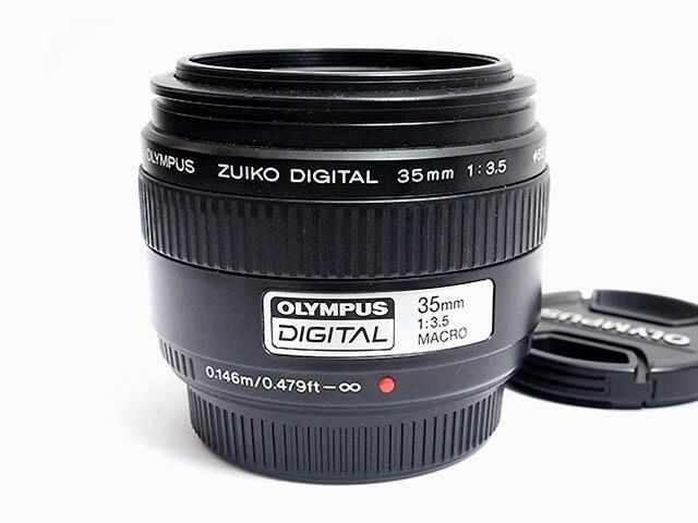 OLYMPUS - zuiko 35mm macro four thirds コンバータ付き Olympus Zuiko Digital 35mm F3.5 Macro AF Prime Lens Four