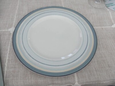 NORITAKE AMBIENCE  JAVA Graphite swirl SALAD PLATES 9313