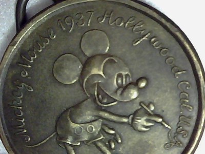 Sun Rubber Co USA1937 Belt Buckle~ Mouse Design~Vintage