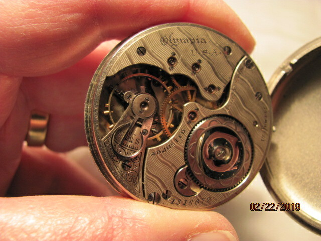 Illinois Private Label OLYMPIA USA on dial and mvt/works fine/17 jl ADJ/LS/exc c