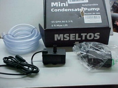 Mini Condensate Pump Removal Water 55GPH, 5 Foot Max Lift, Mseltos Model JN-206