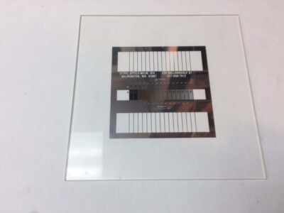 Multidensity Resolution Step Target 10 to 500 lp/mm for photoresist exposure