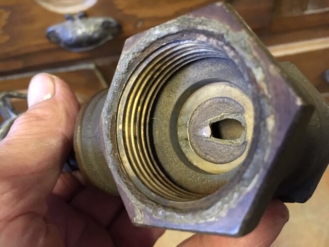 Vtg Brass Long Neck Gate Valve 1 1/4