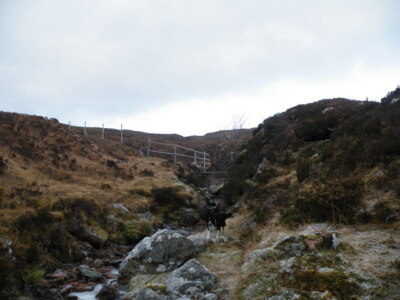 Photo 6x4 Burn coming down from Druim na h-Achlaise under Deer Fence East c2009