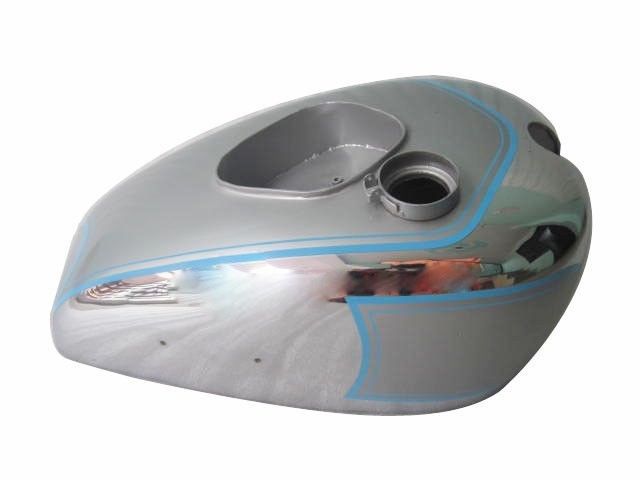 Fits Triumph Tiger 90 Silver Painted & Chrome Gas Petrol Fuel Tank Pre War 
