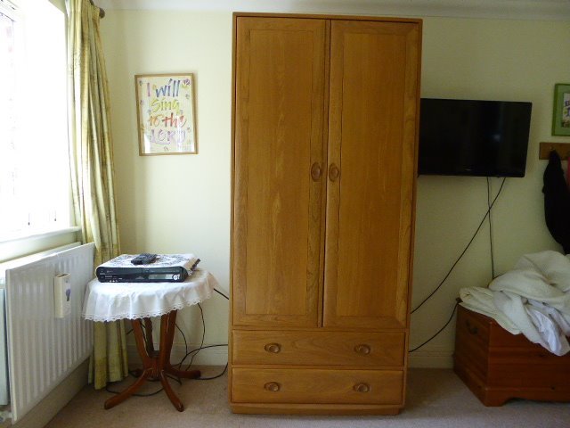 Ercol Wardrobe All Hanging Space And Two