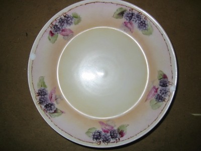 Jam jar with saucer and cover antique GOA France beautiful colors