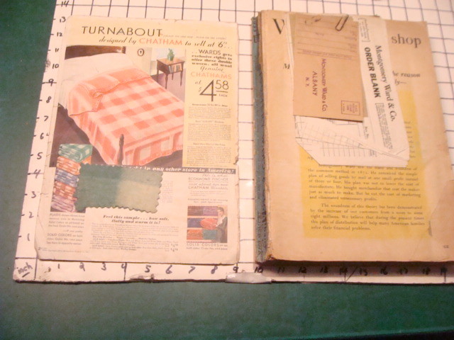 original 1932-33 fall winter MONTGOMERY WARD & co CATALOG, large 606pgs ALBANY